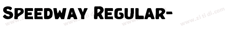 Speedway Regular字体转换